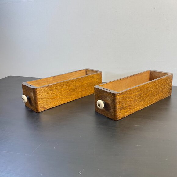 Vintage Sewing Machine Drawers, ONE Drawer, Wooden Seamstress Storage, Notions C - Picture 2 of 9